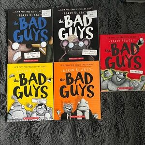 Scholastic 'The Bad Guys' Book Collection - Black, Red, Orange, Yellow Covers